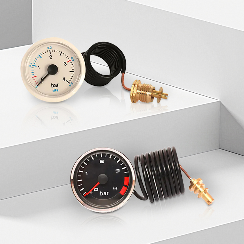HVAC -tryckmätare med kapillär, manometer med kapillär